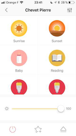 Yeelight options Yeelight options